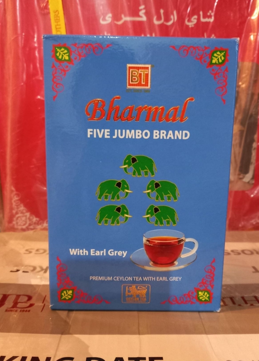 چای بارمال مدل پنج فیل ارل گری وزن ۴۵۴ گرم